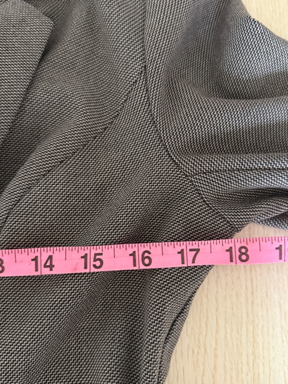 Vintage Le Château Structured Wrap Style Dress Brown Career Minimalist Midi Y2K - Picture 10 of 12